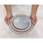 Assiettes Plates Olympia Drift Gris Uni 280mm (Lot de 4)