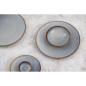 Assiettes Plates Olympia Drift Gris Uni 280mm (Lot de 4)