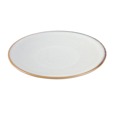 Assiettes Plates Olympia Drift Gris Uni 230mm (Lot de 6)