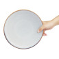 Assiettes Plates Olympia Drift Gris Uni 230mm (Lot de 6)