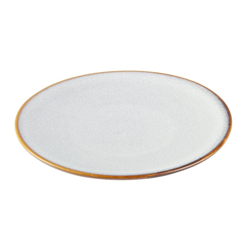 Assiettes Plates Olympia Drift Gris Uni 180mm (Lot de 6)