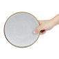 Assiettes Plates Olympia Drift Gris Uni 180mm (Lot de 6)