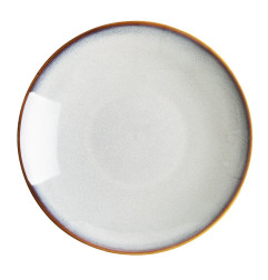 Assiettes Creuses Olympia Drift Gris Uni 260mm (Lot de 4)
