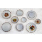 Assiettes Creuses Olympia Drift Gris Uni 260mm (Lot de 4)