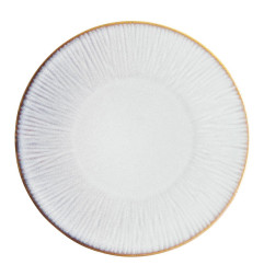 Assiettes Plates Olympia Drift En Relief Gris 280mm (Lot de 4)