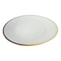 Assiettes Plates Olympia Drift En Relief Gris 280mm (Lot de 4)