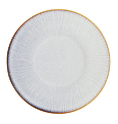Assiettes Plates Olympia Drift En Relief Gris 220mm (Lot de 6)
