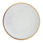 Assiettes Plates Olympia Drift En Relief Gris 180mm (Lot de 6)