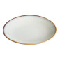 Assiettes Creuses Olympia Drift En Relief Gris 260mm (Lot de 4)