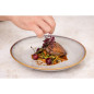 Assiettes Creuses Olympia Drift En Relief Gris 260mm (Lot de 4)