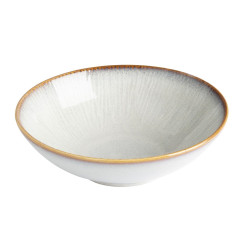 Bols Évasés Olympia Drift En Relief Gris 205mm (Lot de 4)