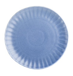 Assiettes plates Olympia Corallite bleues 280 mm (lot de 6)