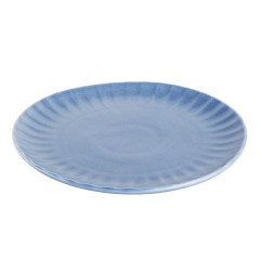 Assiettes plates Olympia Corallite bleues 280 mm (lot de 6)