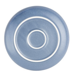 Assiettes plates Olympia Corallite bleues 205 mm (lot de 6)
