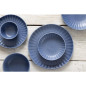 Assiettes calottes Olympia Corallite bleues 160x40mm (lot de 6)