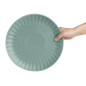 Assiettes plates Olympia Corallite vertes 280 mm (lot de 6)