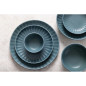 Assiettes plates Olympia Corallite vertes 280 mm (lot de 6)