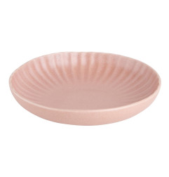 Assiettes calottes Olympia Corallite pêche 220x50mm (lot de 6)