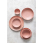 Assiettes calottes Olympia Corallite pêche 160x40mm (lot de 6)