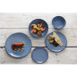 Assiettes Plates Olympia Denim Blue 180mm (Lot de 6)