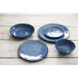 Assiettes Plates Olympia Denim Blue 285mm (Lot de 4)