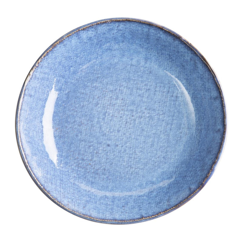Bols Plats Olympia Denim Blue 220mm (Lot de 6)