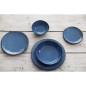 Bols Plats Olympia Denim Blue 220mm (Lot de 6)