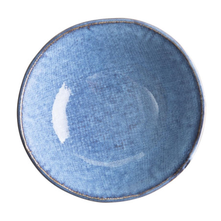 Bols Plats Olympia Denim Blue 160mm (Lot de 6)