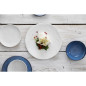Bols Plats Olympia Denim Blue 160mm (Lot de 6)