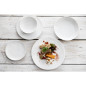 Assiettes Plates Olympia Denim White 230mm (Lot de 6)