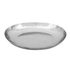 Plat ovale en acier inoxydable martelé Olympia 280x230mm