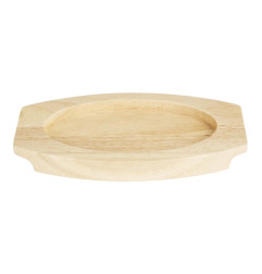 Planche en hévéa pour plat ovale en fonte Olympia 210x120mm pour FW819