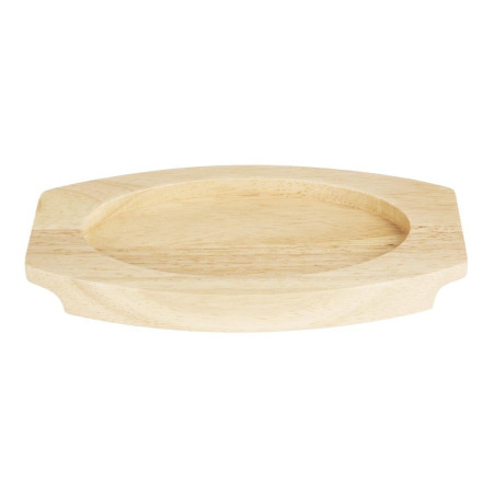 Planche en hévéa pour plat ovale en fonte Olympia 210x120mm pour FW819