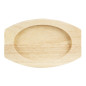 Planche en hévéa pour plat ovale en fonte Olympia 210x120mm pour FW819