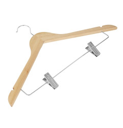 Cintres en bois avec pinces pantalon Bolero (lot de 10)
