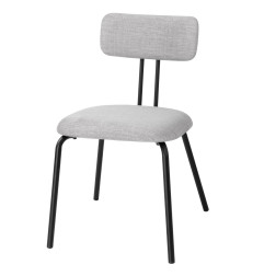 Chaises Bolero Fairfield noires et grises (lot de 2)