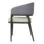 Fauteuils d'intérieur Bolero Meridian gris / pistache (lot de 2)