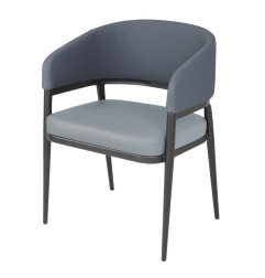 Fauteuils d'intérieur Bolero Meridian bleus (lot de 2)