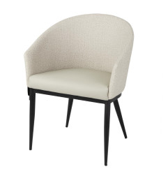 Fauteuils d'intérieur Bolero Meridian écrus (lot de 2)