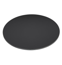 Plateau de table d'extérieur rond noir mat Bolero 600 mm
