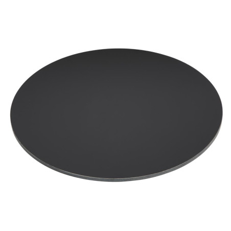 Plateau de table d'extérieur rond noir mat Bolero 600 mm