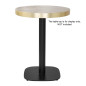 Pied de table en fonte Bolero noir 720x420mm