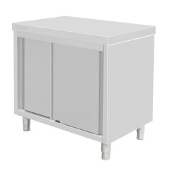 Armoire sur pieds en acier inoxydable Vogue 900x900x600mm