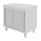 Armoire sur pieds en acier inoxydable Vogue 900x900x600mm