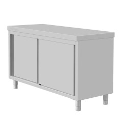 Armoire sur pieds en acier inoxydable Vogue 900x1500x600mm