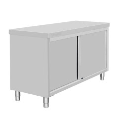 Armoire sur pieds en acier inoxydable Vogue 900x1500x600mm