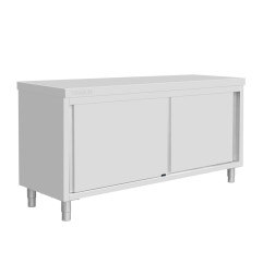 Armoire sur pieds en acier inoxydable Vogue 900x1800x600mm