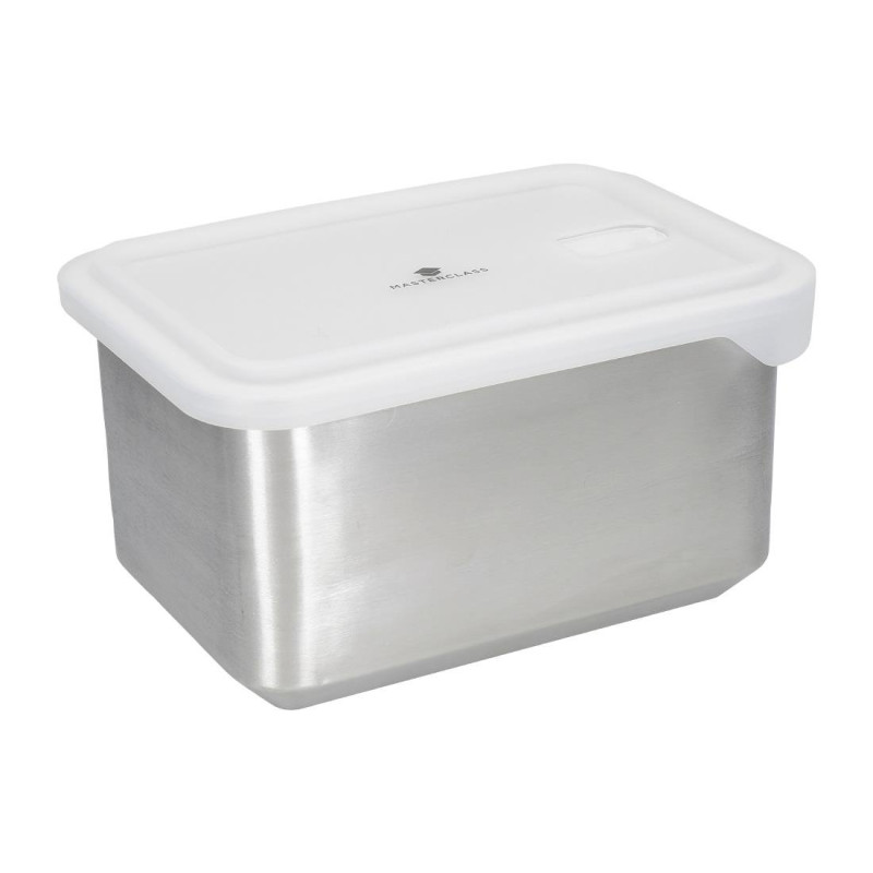 Plat de stockage alimentaire en acier inoxydable tout-en-un Masterclass 2L