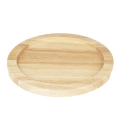 Planche en hévéa pour plat rond en fonte Olympia 254mm pour GJ556