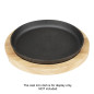 Planche en hévéa pour plat rond en fonte Olympia 254mm pour GJ556
